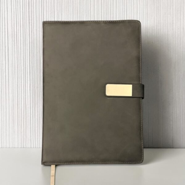 B5 Notebook – Gray Leather ST