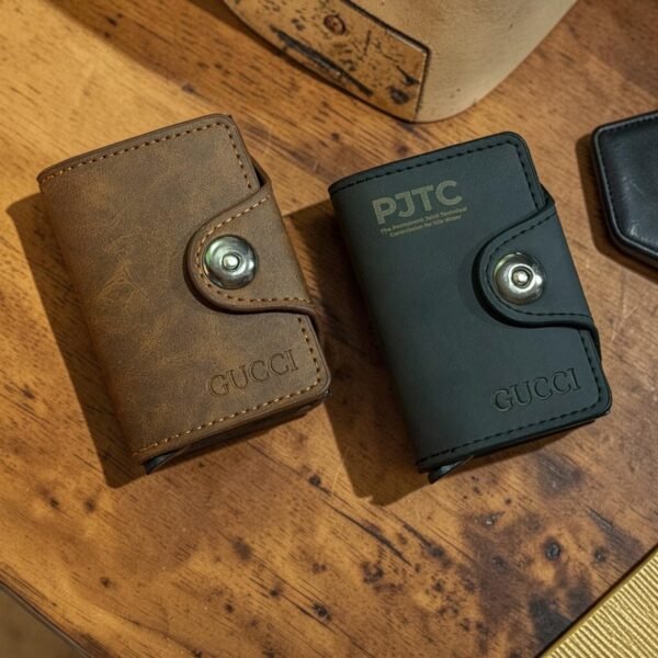 VIP Leather Automatic Card Holder